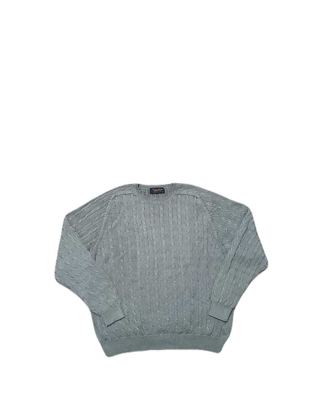 Vintage Brooks Brothers Cable Knit Sweater Cotton Men’s Large 90s Preppy